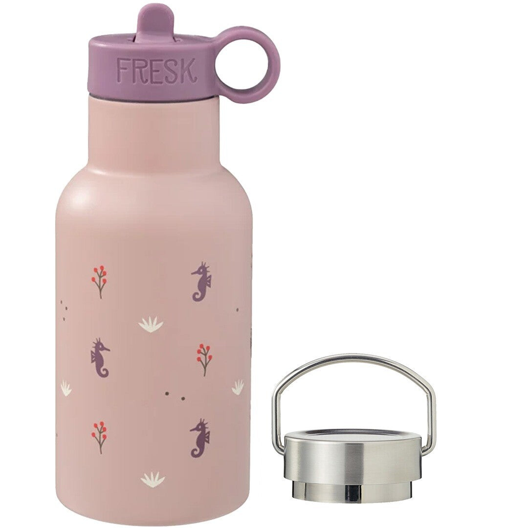 fresk rvs thermosfles met extra dop - zeepaardjes - 350 ml | FD300-16 | 0