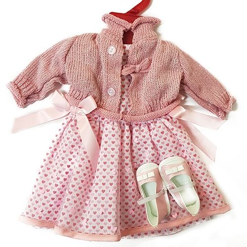 götz poppenjurk combi pink love - xl | 3403169 | 0