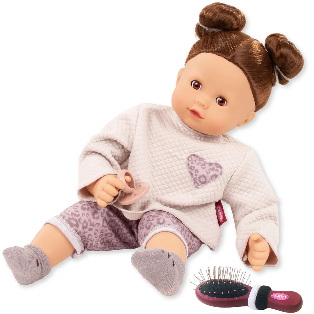götz babypop maxy muffin met haar - grey cats - m | 2527122 | 1