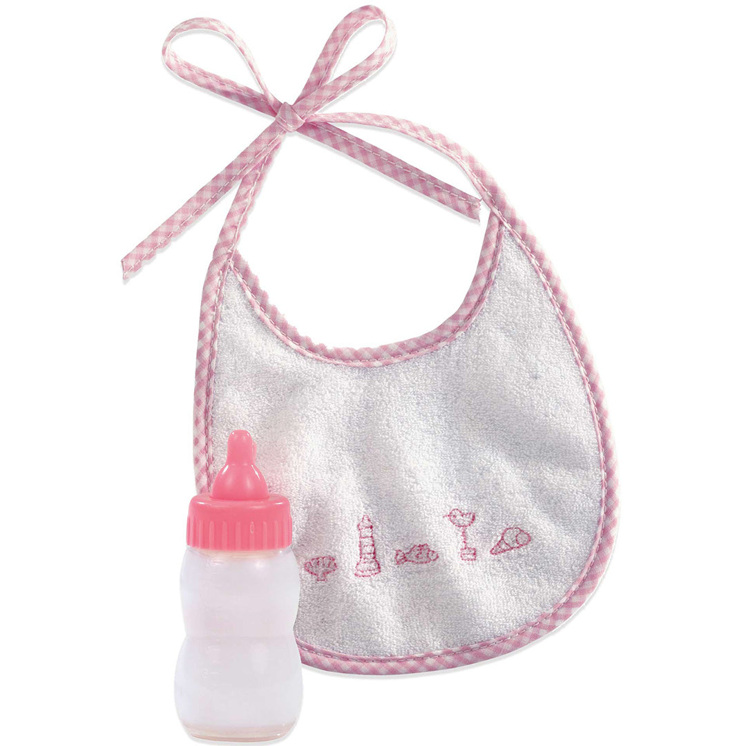 götz magische poppenzuigfles met slabbetje - s, m en l | 3300805 | 4