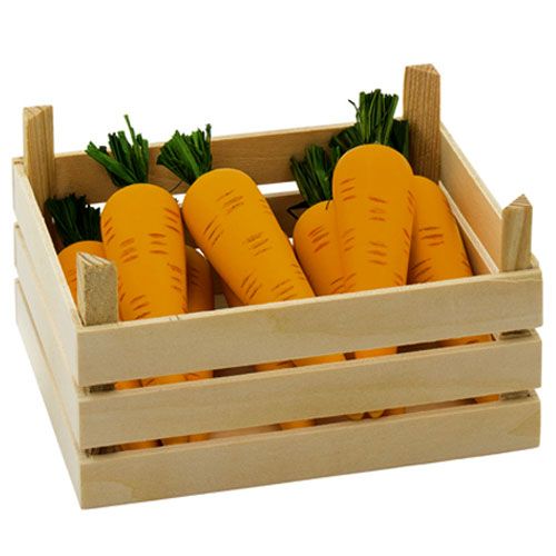 goki houten groentekist - wortels | GK51677 | 0