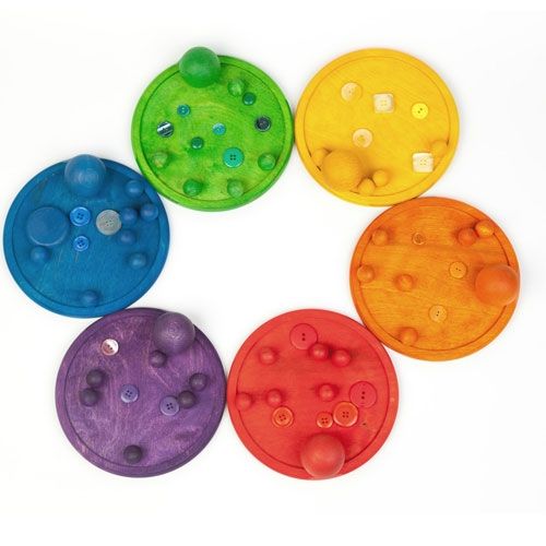 grapat bordjes regenboog (6st) | 17-170 | 1