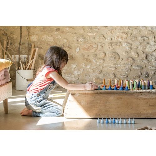 grapat druppels blauw (36st)  | 19-205 | 2