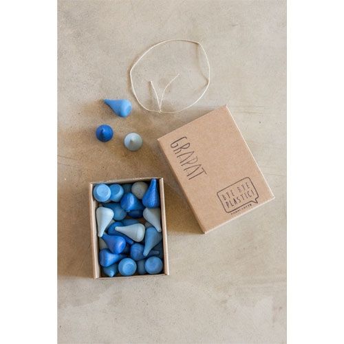 grapat druppels blauw (36st)  | 19-205 | 3