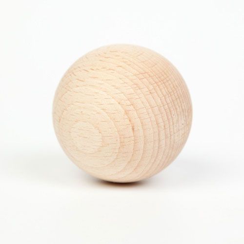 grapat houten ballen - naturel (6st) | 16-152 | 1