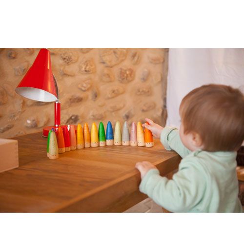 grapat houten figuur staafjes (18st) | 18-178 | 2