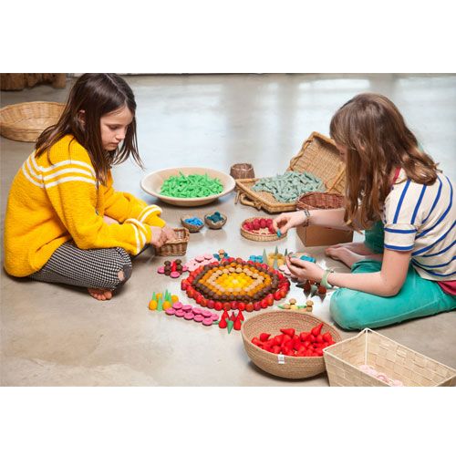 grapat houten kegels - groen (36st) | 18-200 | 3