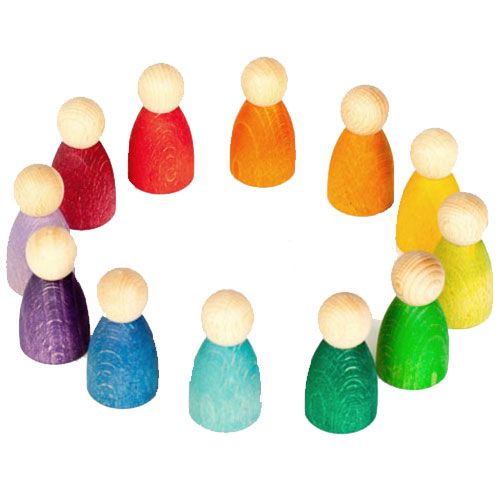 grapat houten nins® poppetjes (12st)  | 15-109 | 0