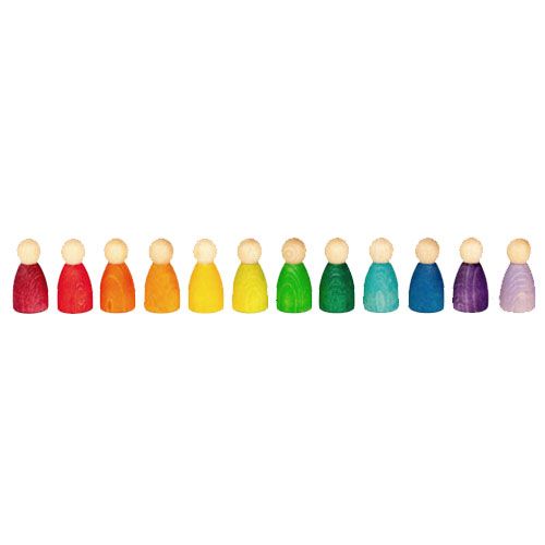grapat houten nins® poppetjes (12st)  | 15-109 | 1