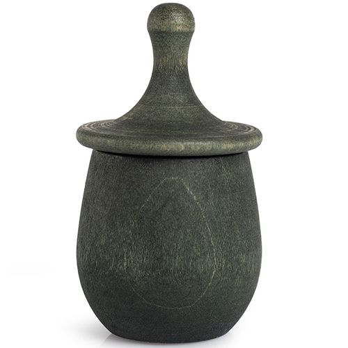 grapat houten poppetje in bakje - groen | 21-226 | 6