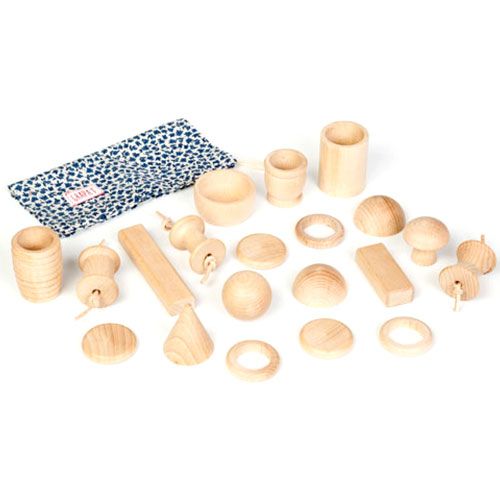 grapat houten vormen (20st)  | 16-131 | 0