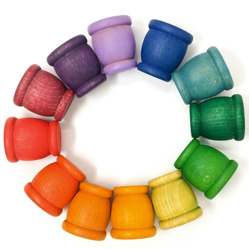 grapat kuipjes regenboog (12st) | 18-183 | 0