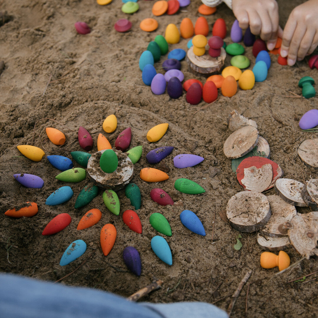 grapat sneeuwvlokken regenboog - 36st | 24-262 | 2