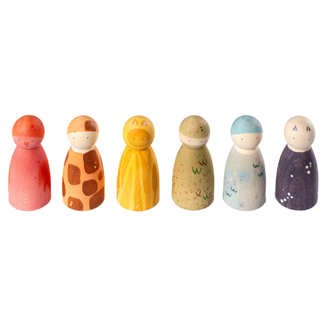 grapat houten nins® dieren - 6st | 26-282 | 20