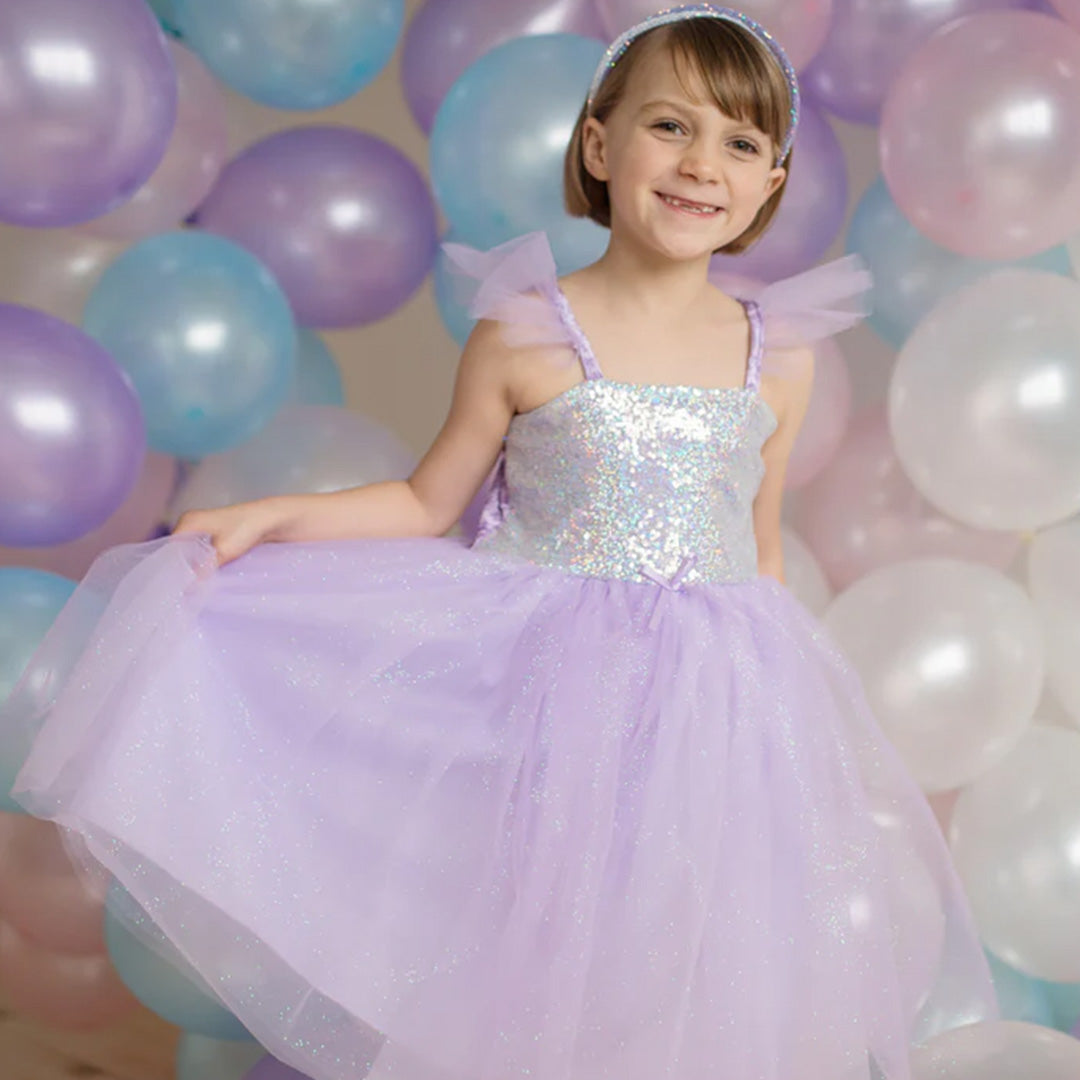 great pretenders feestjurk pailletten paars - 4-6 jaar | 32335 | 2