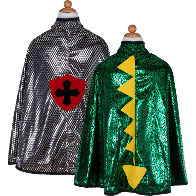 great pretenders omkeerbare verkleedcape draak - ridder - 5-6 jaar  | 55693 | 0