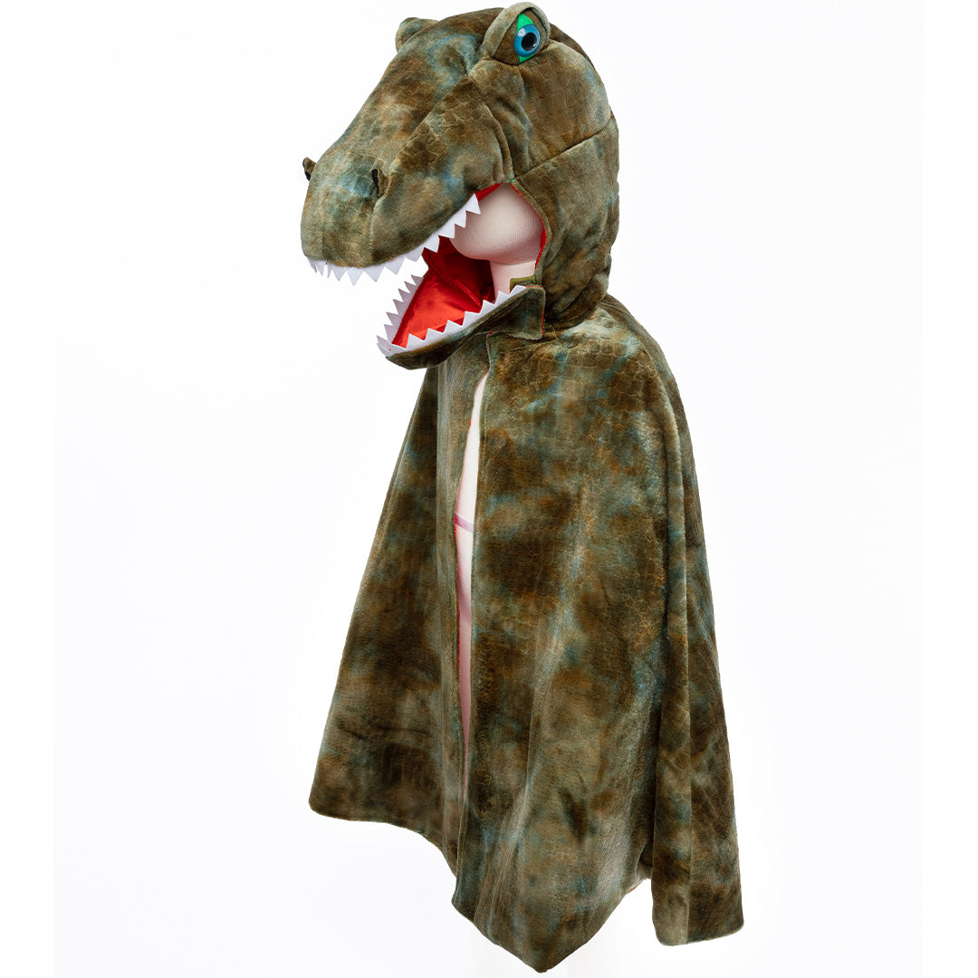 great pretenders verkleedcape met klauwen dino t-rex - 6-8 jaar | 56887 | 0