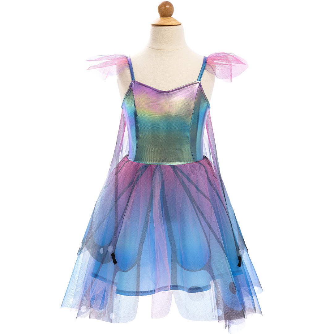 great pretenders verkleedjurk vlinder met vleugels blauw - 2-4 jaar | 32543 | 0