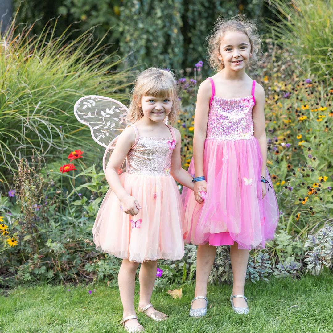 great pretenders verkleedjurk butterfly bliss - hot pink - 2-4 jaar | 35823 | 6