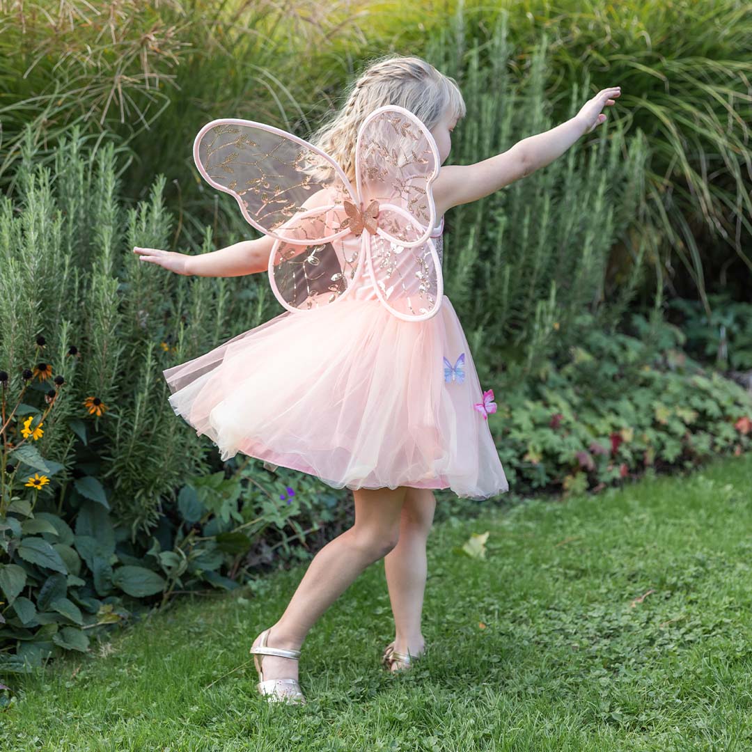 great pretenders verkleedjurk butterfly bliss - peach  - 4-6 jaar | 35815 | 3