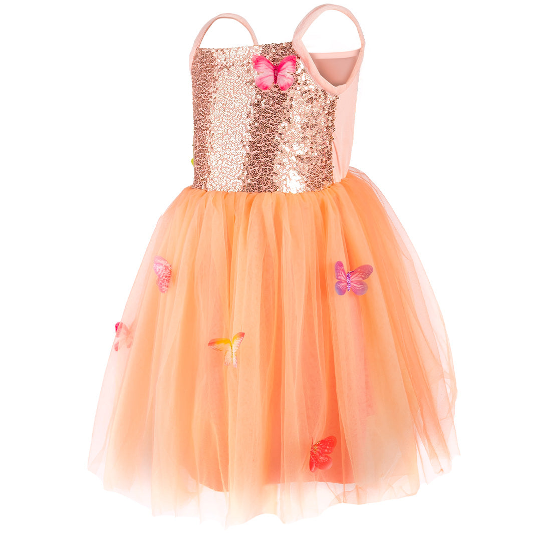 great pretenders verkleedjurk butterfly bliss - peach  - 4-6 jaar | 35815 | 4