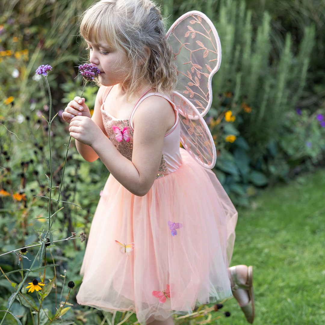great pretenders verkleedjurk butterfly bliss - peach  - 4-6 jaar | 35815 | 5