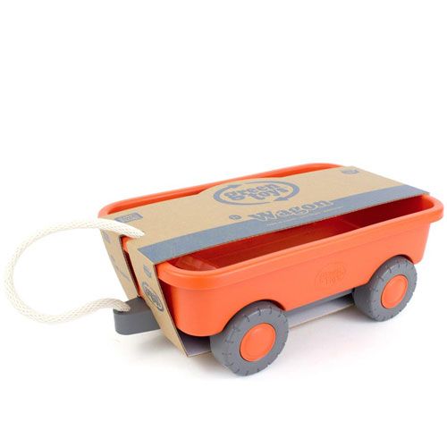 green toys oranje trekwagen | GTWAGO1227 | 1