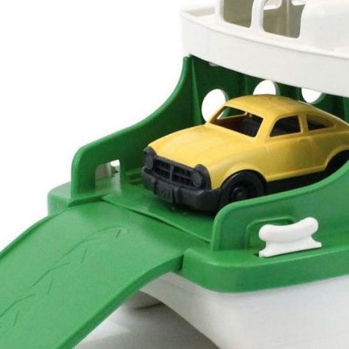green toys veerboot met autootjes - groen | GTFRBGW1290 | 1