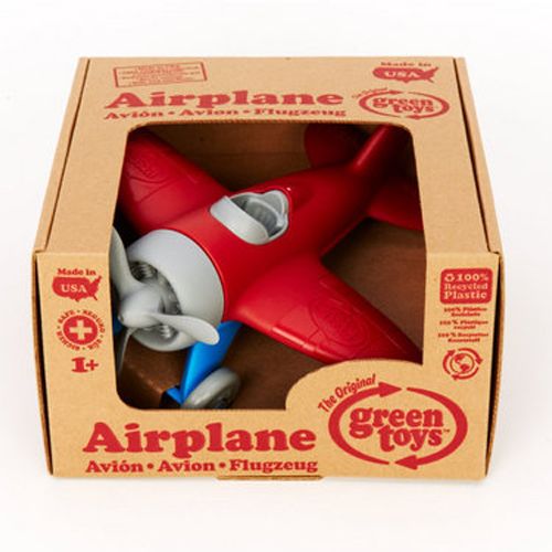 green toys vliegtuig rood | GTAIRR1026 | 1