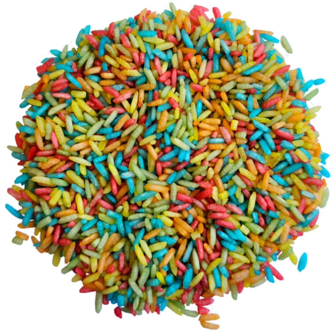 grennn speelrijst regenboog mix - 500 gr | 7428472758510 | 0