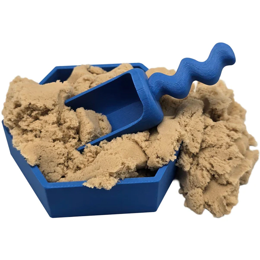 grennn speelbak zeshoek mandigo - blauw - 10x8,5 cm | GREN8785312012225 | 2