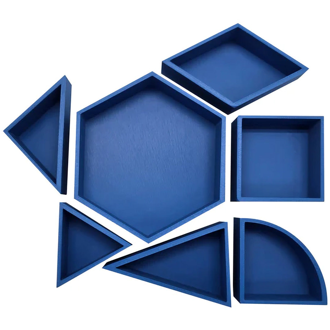 grennn speelbak zeshoek mandigo - blauw - 10x8,5 cm | GREN8785312012225 | 4
