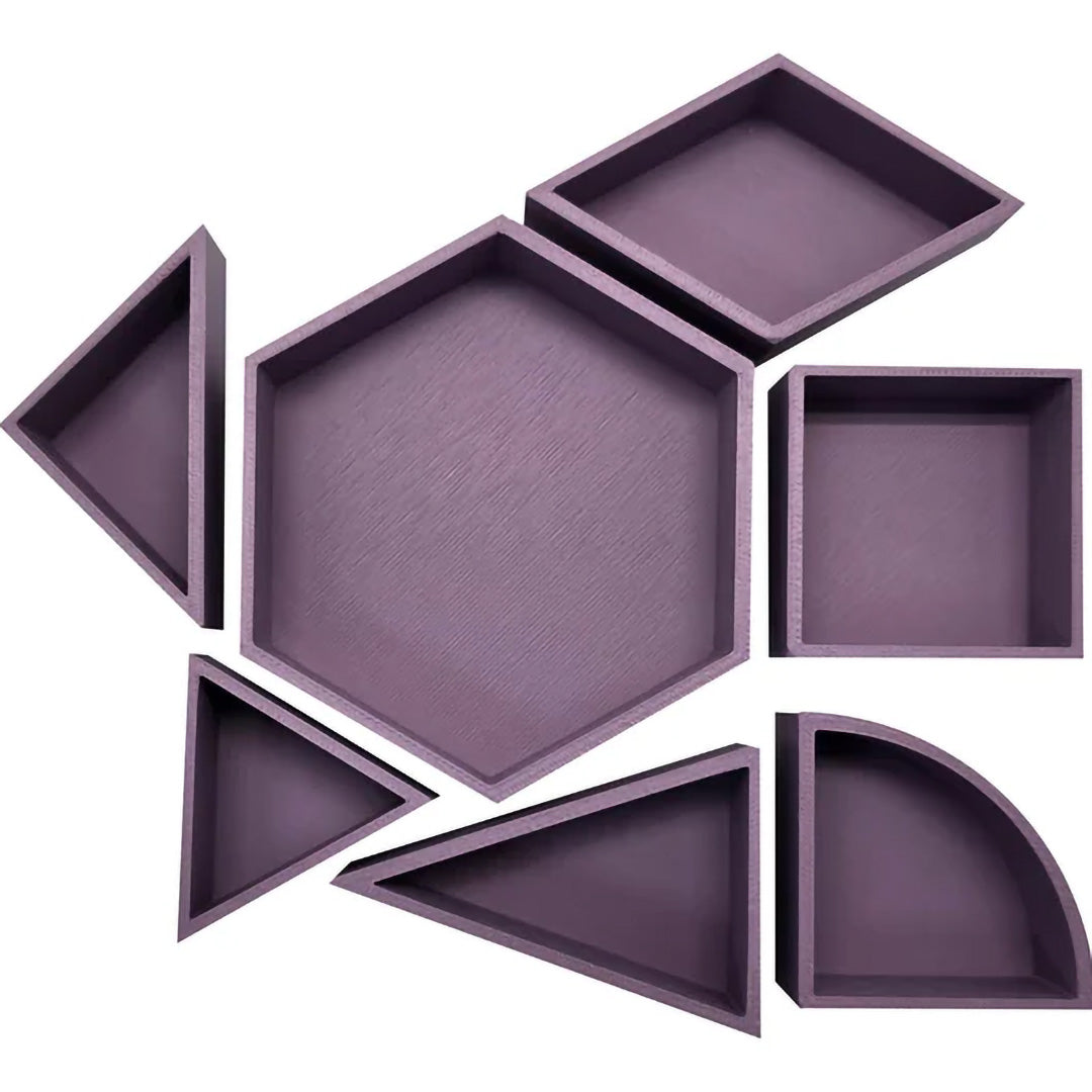 grennn speelbak zeshoek mandigo - paars - 10x8,5 cm | 8785312012294 | 4
