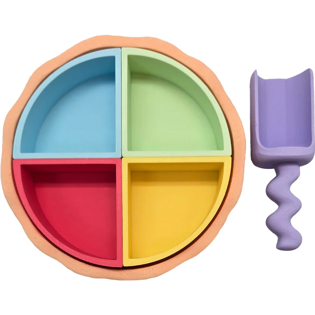 grennn speelbakjes inlegset kwartcirkels - pastel - 6-delig | GREN8785312013390 | 1