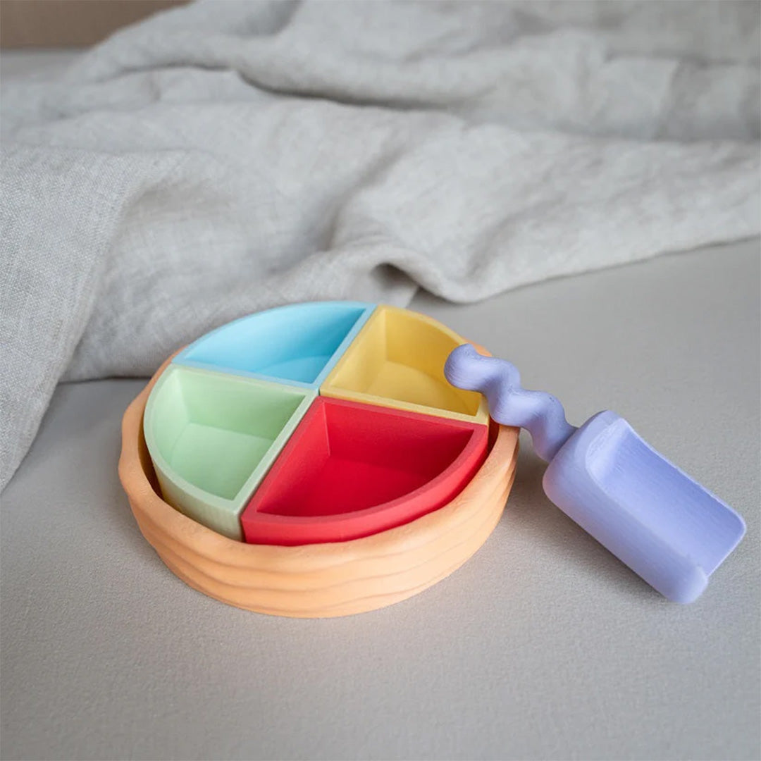 grennn speelbakjes inlegset kwartcirkels - pastel - 6-delig | GREN8785312013390 | 3