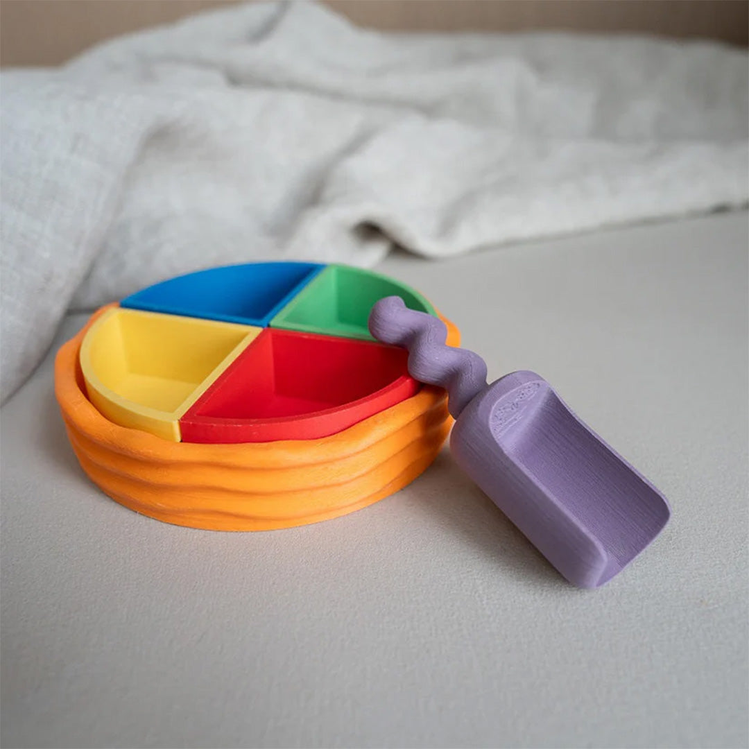 grennn speelbakjes inlegset kwartcirkels - regenboog - 6-delig | 8785312013383 | 2