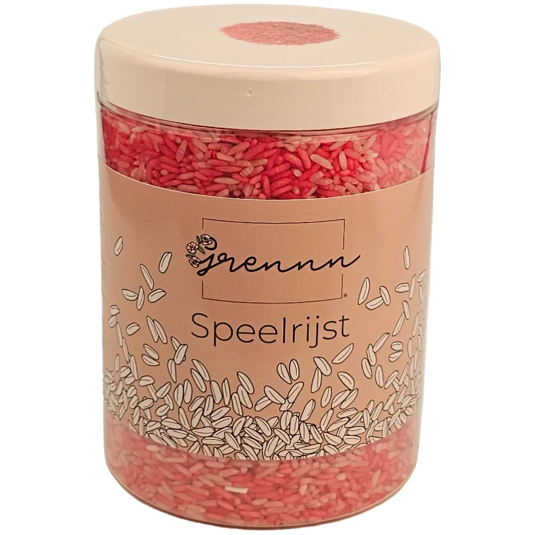 grennn speelrijst aardbeien mix - 750 gr | GRENN4800437969958 | 2