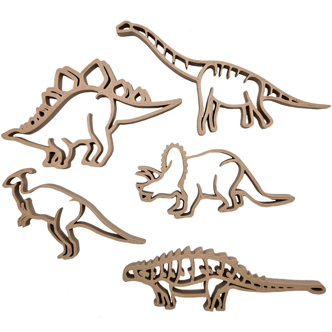 grennn uitsteekvormen dino's - 5st | 8785312012386 | 1