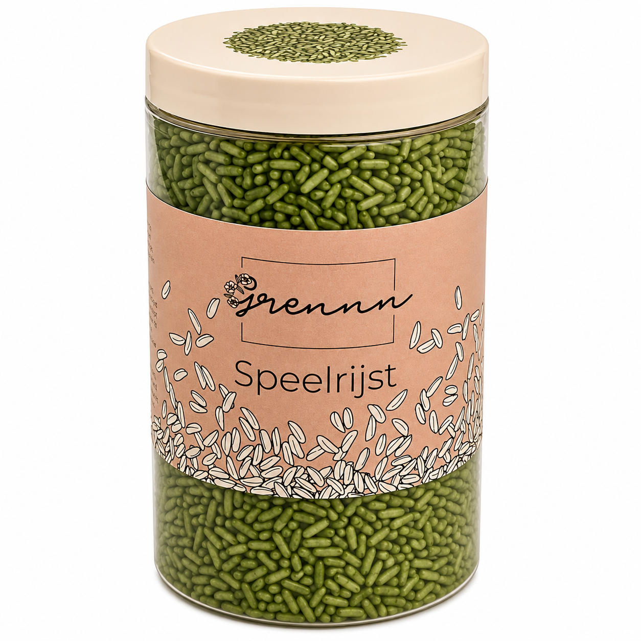 grennn speelrijst groen - 300 gram | 4800437969347 | 2