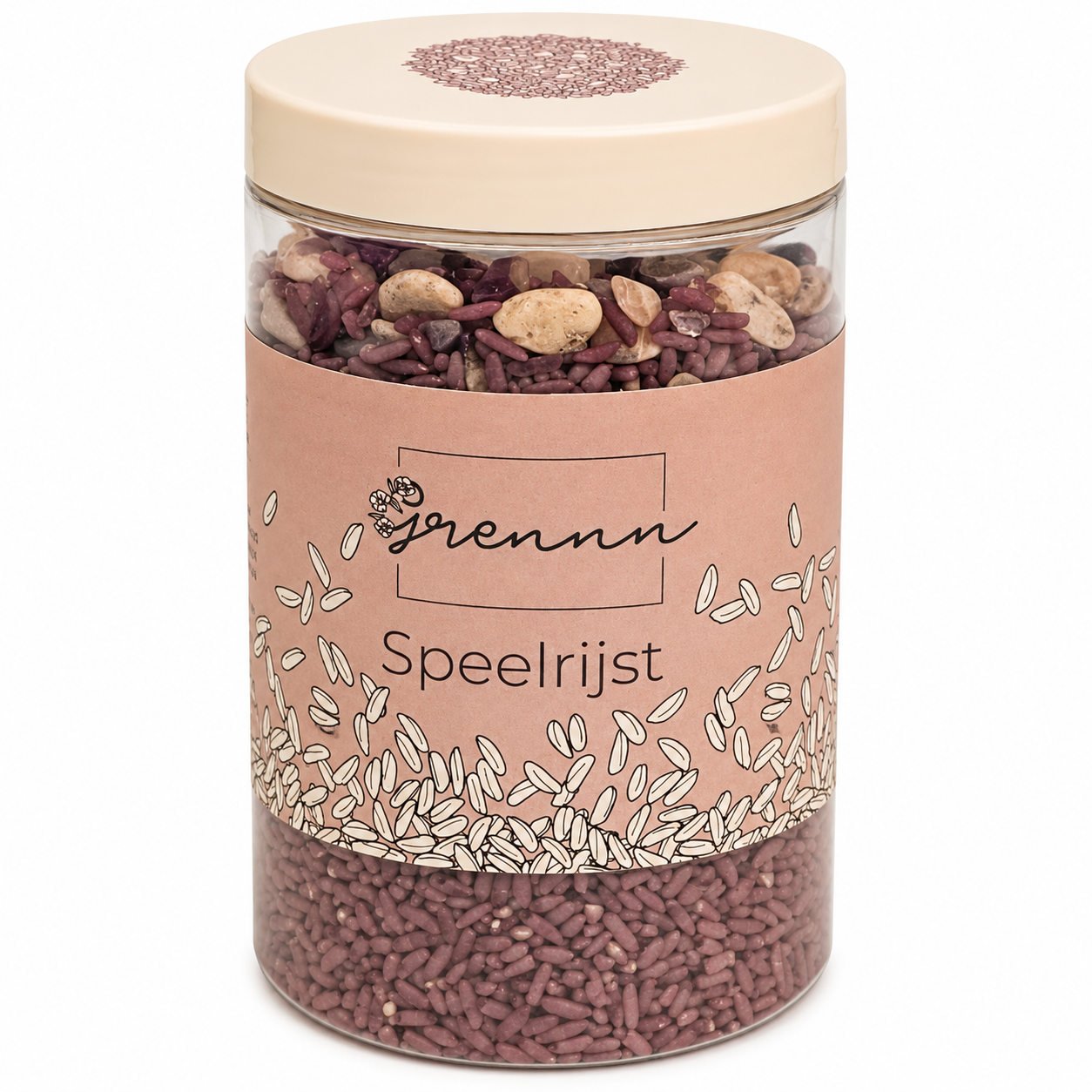 grennn speelrijst shiny stone - 300 gram | 4800437969927 | 2