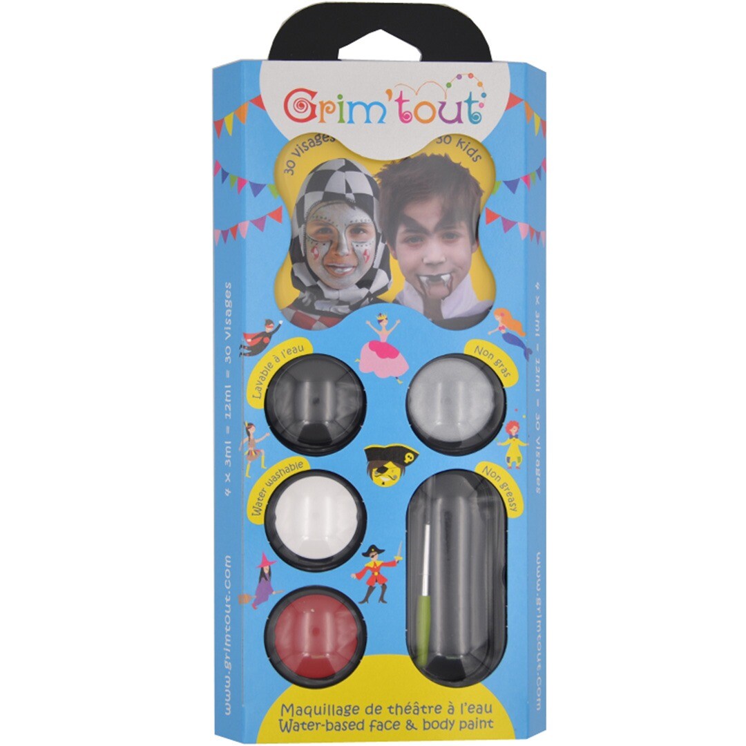 grim'tout schminkset 4 kleuren - ridder en vampier | GT41218 | 0