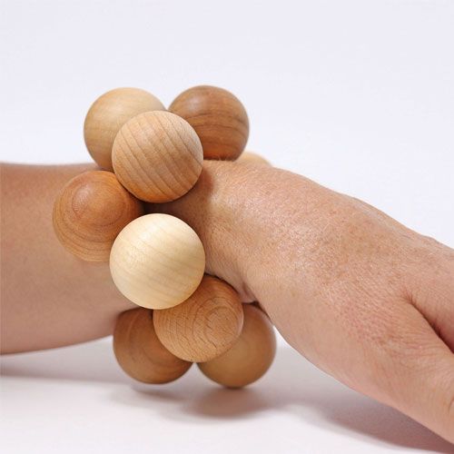 grimm's babygrijpspeeltje ballen - naturel | 08132 | 1