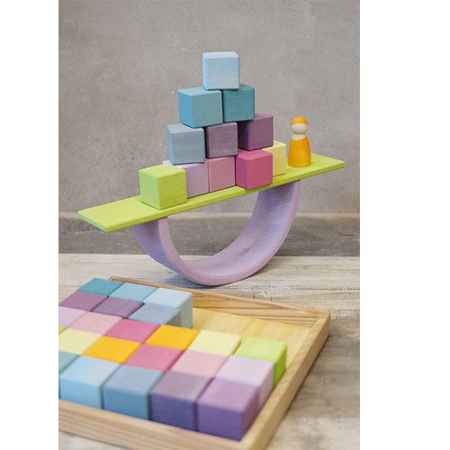 grimm's blokjes mozaïek - pastel (36st)  | 43111 | 4