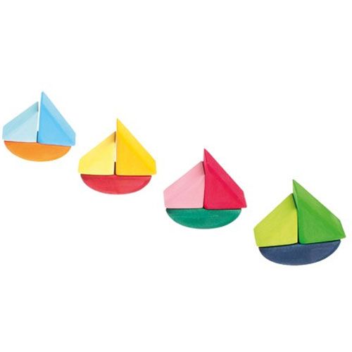 grimm's blokkenset schommelbootjes | 07510 | 2