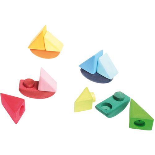 grimm's blokkenset schommelbootjes | 07510 | 3