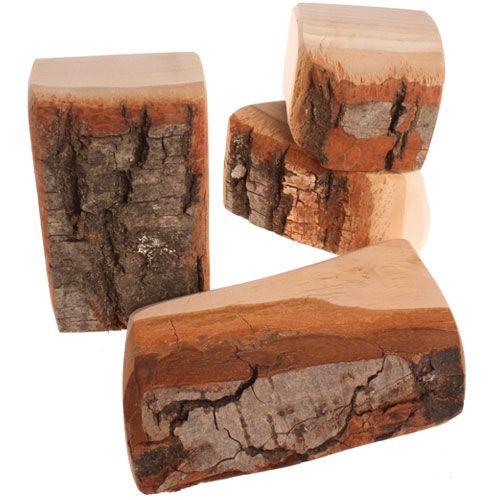 grimm's bouwblokken met boomschors - 15st | 10000 | 1