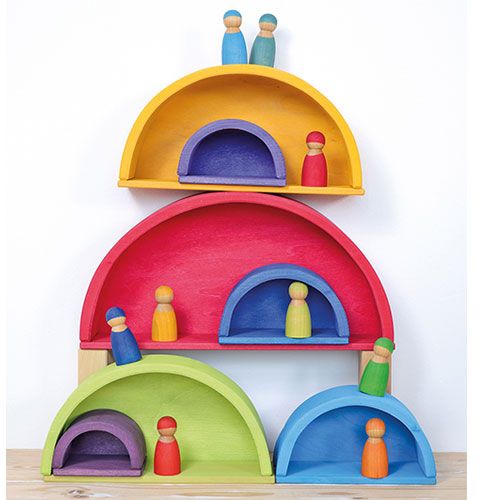 grimm's bouwplaten - regenboog (11st)  | 10668 | 3