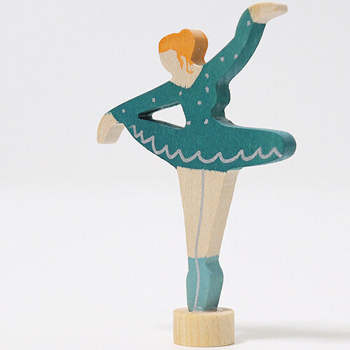 grimm's decoratie figuur - ballerina blauw | 03328 | 2