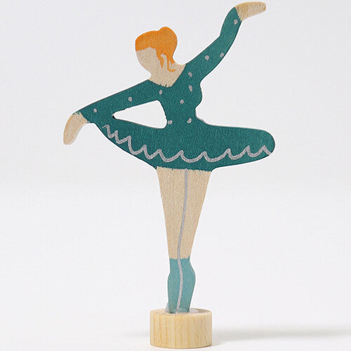 grimm's decoratie figuur - ballerina blauw | 03328 | 3