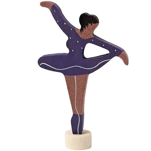 grimm's decoratie figuur - ballerina paars | 03326 | 0